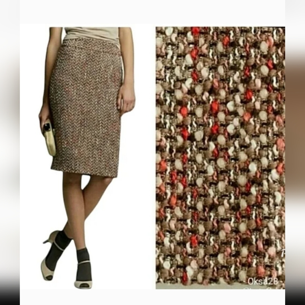 J. Crew pencil skirt blushed tweed Sz.4  Whimsigoth Office Business Casual